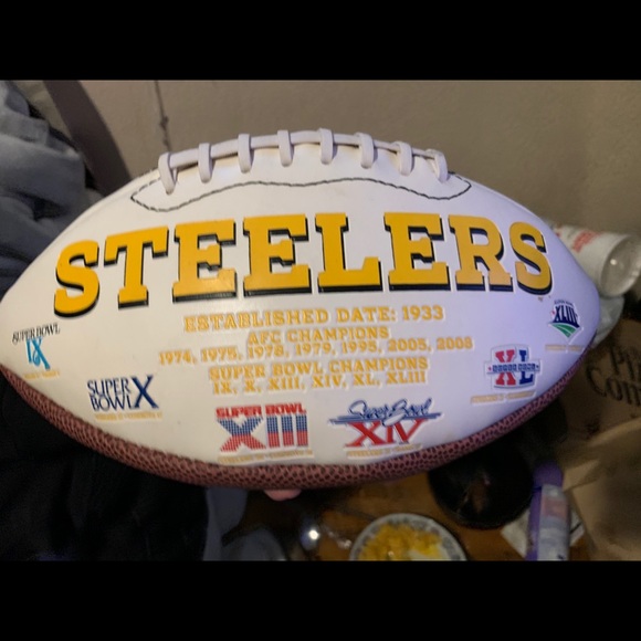 Signed vintage steeler football - Picture 2 of 3